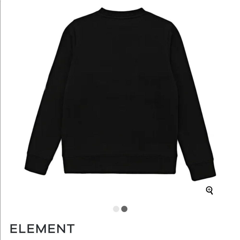 Element- new with tags- boys black crew neck sweater- size 12